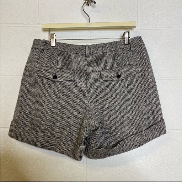 Gap Grey Wool Cuffed Dress Shorts Size 8 - Picture 7 of 9